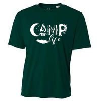 Camp Life Cute Camping Nature Logo Cooling Performance Crew T-Shirt