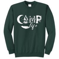 Camp Life Cute Camping Nature Logo Sweatshirt