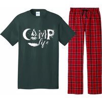 Camp Life Cute Camping Nature Logo Pajama Set