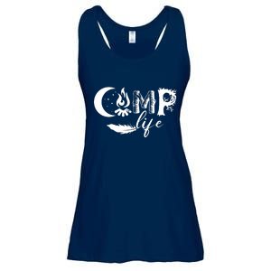 Camp Life Cute Camping Nature Logo Ladies Essential Flowy Tank