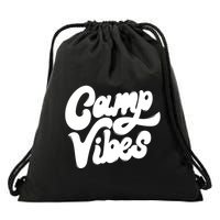 Camp Vibes Drawstring Bag