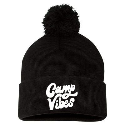 Camp Vibes Pom Pom 12in Knit Beanie