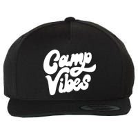 Camp Vibes Wool Snapback Cap