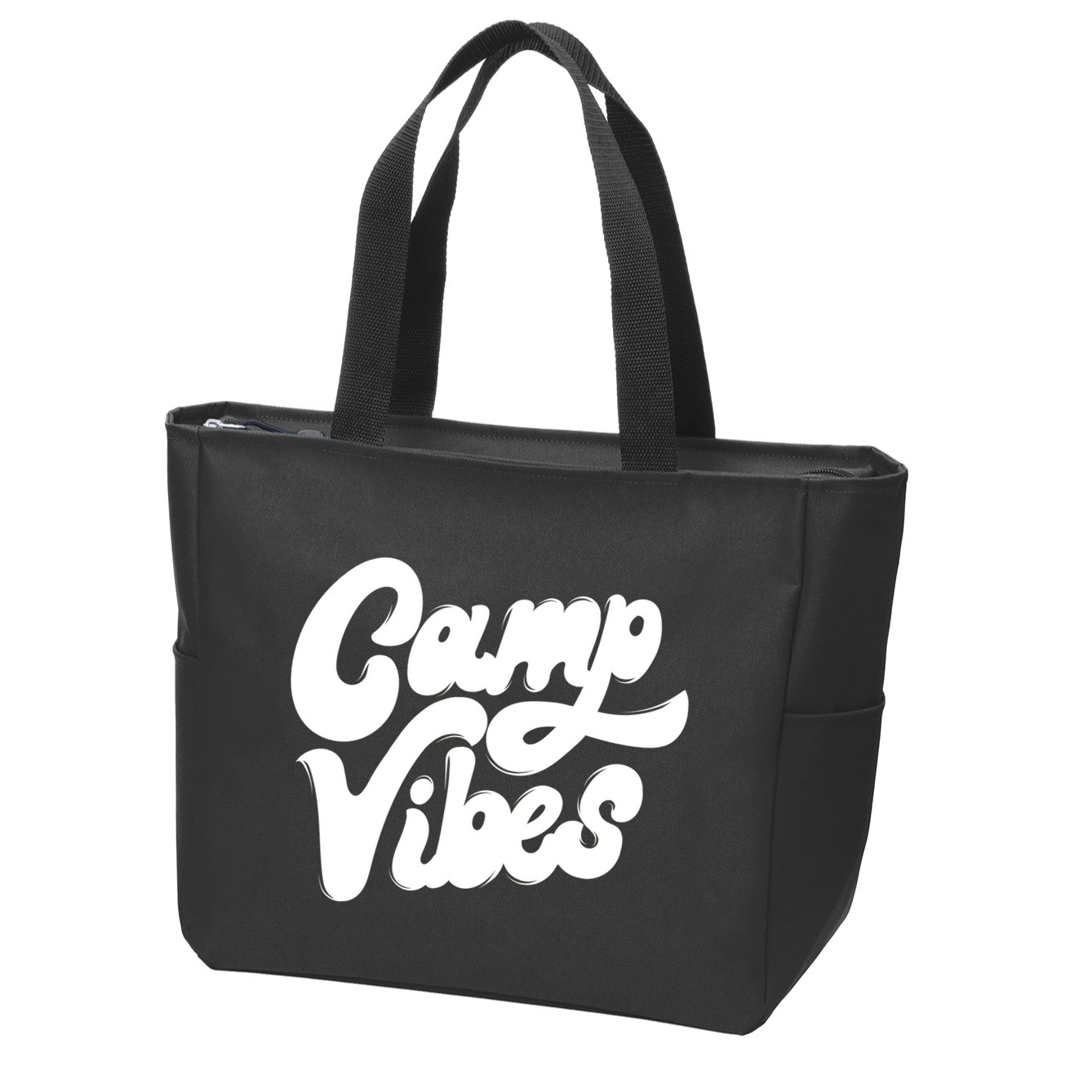 Camp Vibes Zip Tote Bag