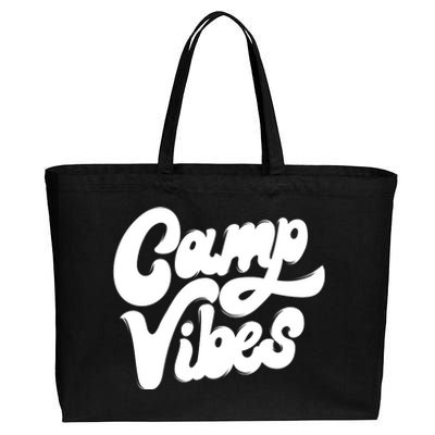 Camp Vibes Cotton Canvas Jumbo Tote