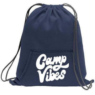 Camp Vibes Sweatshirt Cinch Pack Bag