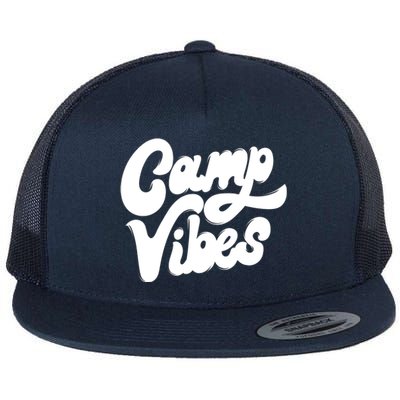 Camp Vibes Flat Bill Trucker Hat