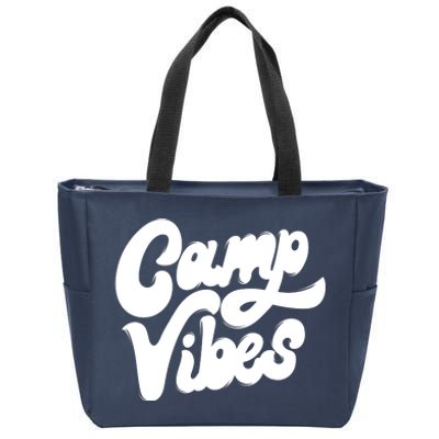 Camp Vibes Zip Tote Bag