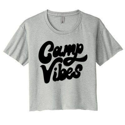 Camp Vibes Women's Crop Top Tee