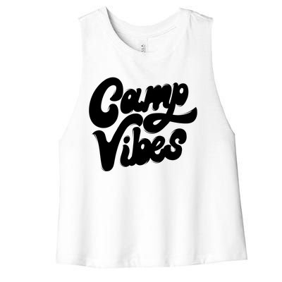 Camp Vibes Women's Racerback Cropped Tank