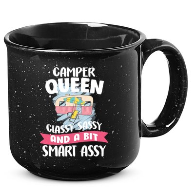 Camper Queen 15oz Campfire Ceramic Mug
