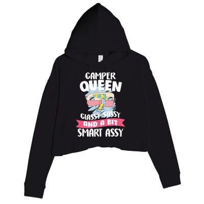 Camper Queen Crop Fleece Hoodie