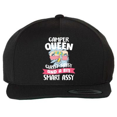 Camper Queen Wool Snapback Cap