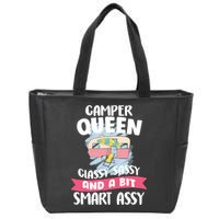 Camper Queen Zip Tote Bag
