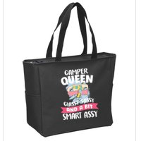 Camper Queen Zip Tote Bag