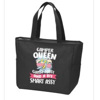 Camper Queen Zip Tote Bag