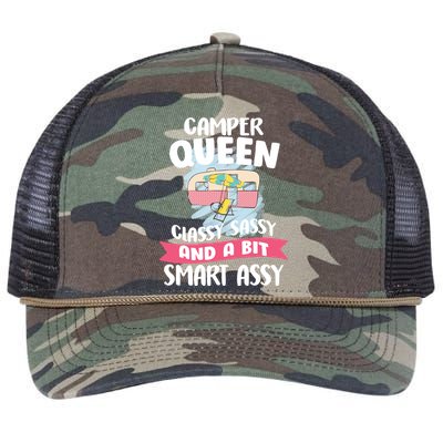 Camper Queen Retro Rope Trucker Hat Cap