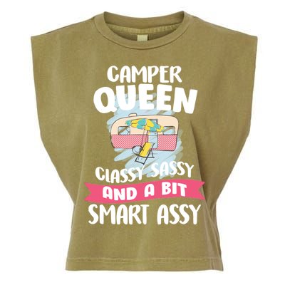 Camper Queen Garment-Dyed Women's Muscle Tee