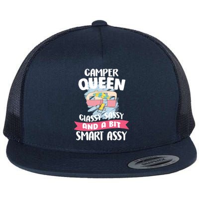 Camper Queen Flat Bill Trucker Hat