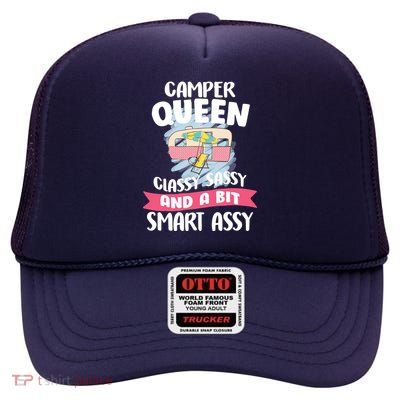 Camper Queen High Crown Mesh Back Trucker Hat