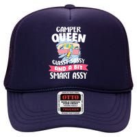 Camper Queen High Crown Mesh Back Trucker Hat