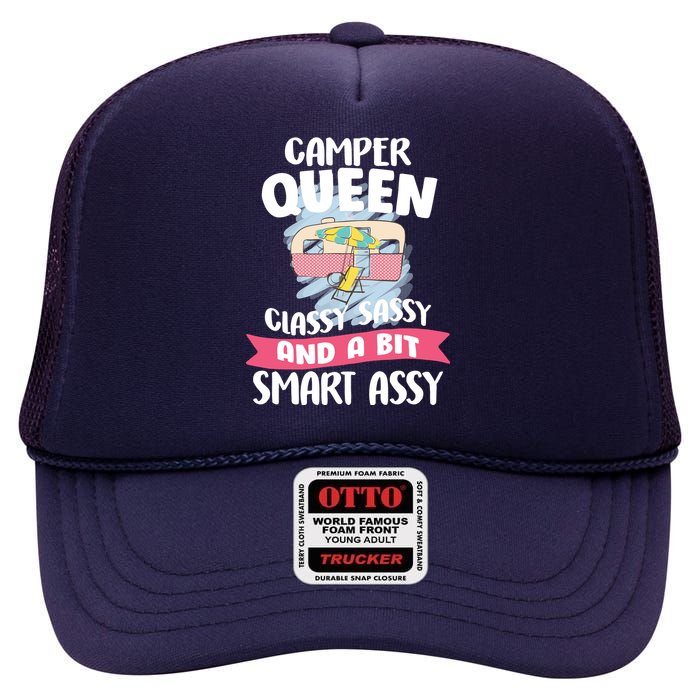 Camper Queen High Crown Mesh Back Trucker Hat