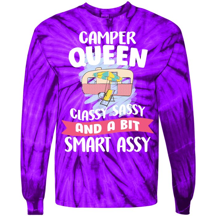 Camper Queen Tie-Dye Long Sleeve Shirt