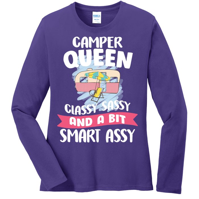 Camper Queen Ladies Long Sleeve Shirt