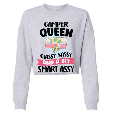 Camper Queen Cropped Pullover Crew