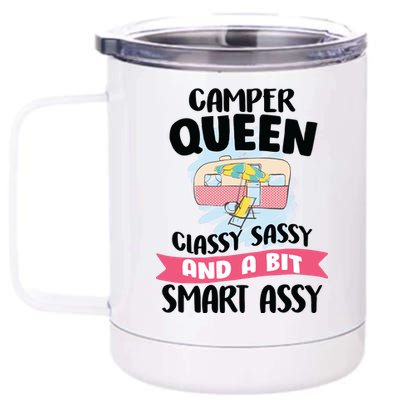 Camper Queen 12 oz Stainless Steel Tumbler Cup