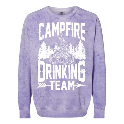 Campfire Drinking Team Colorblast Crewneck Sweatshirt