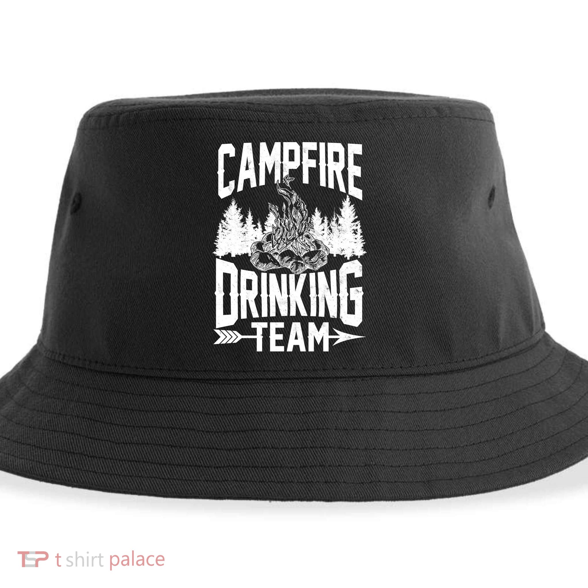 Campfire Drinking Team Sustainable Bucket Hat