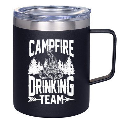 Campfire Drinking Team 12oz Stainless Steel Coffee Mug