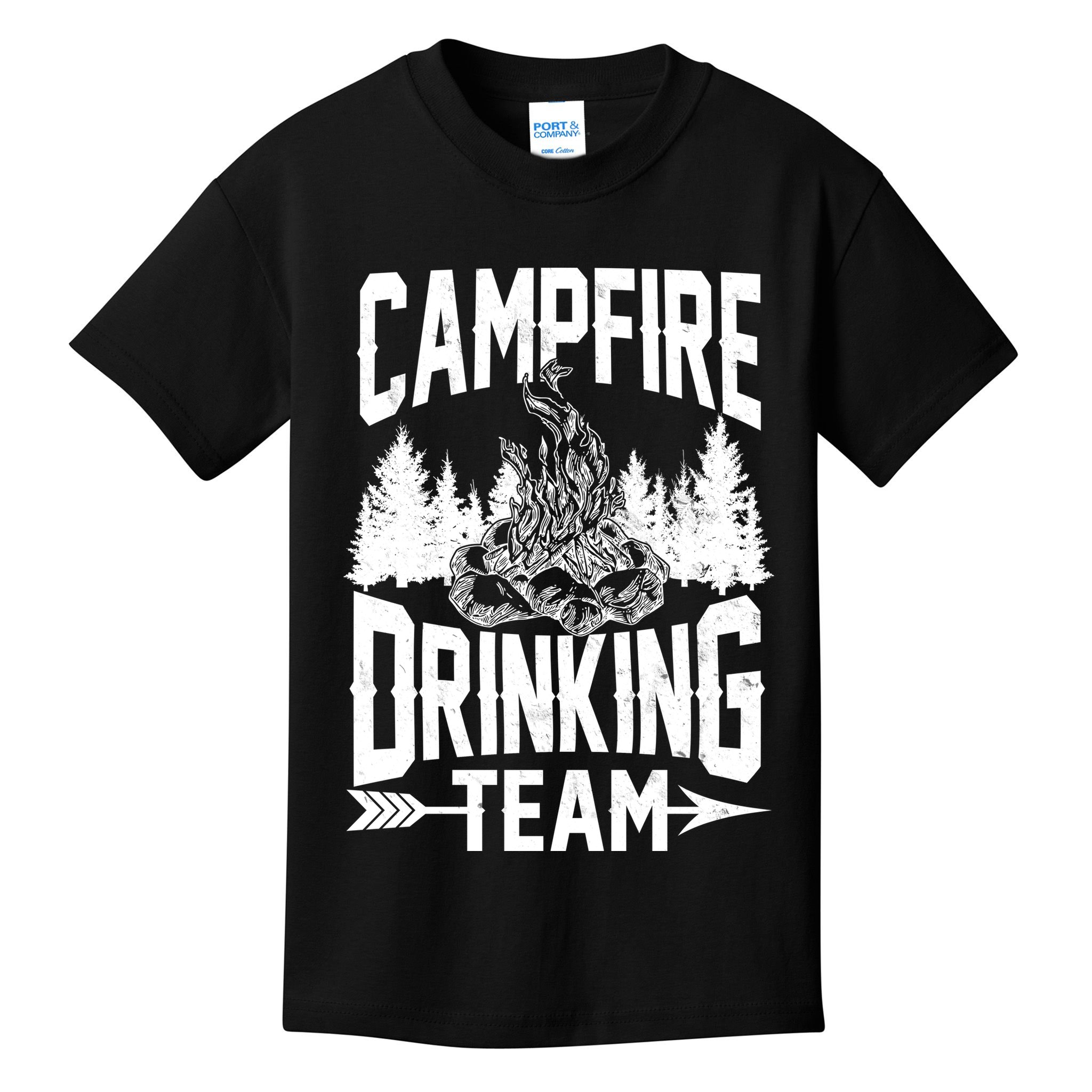 Campfire Drinking Team Kids T-Shirt