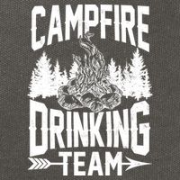 Campfire Drinking Team Cotton Canvas Backpack
