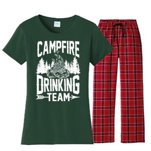 Campfire Drinking Team Women's Flannel Pajama Set