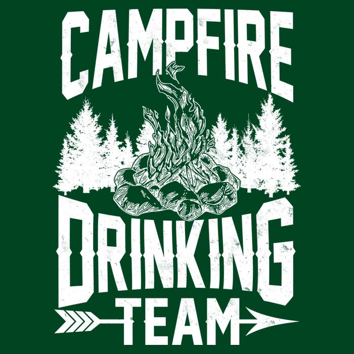 Campfire Drinking Team Magnet