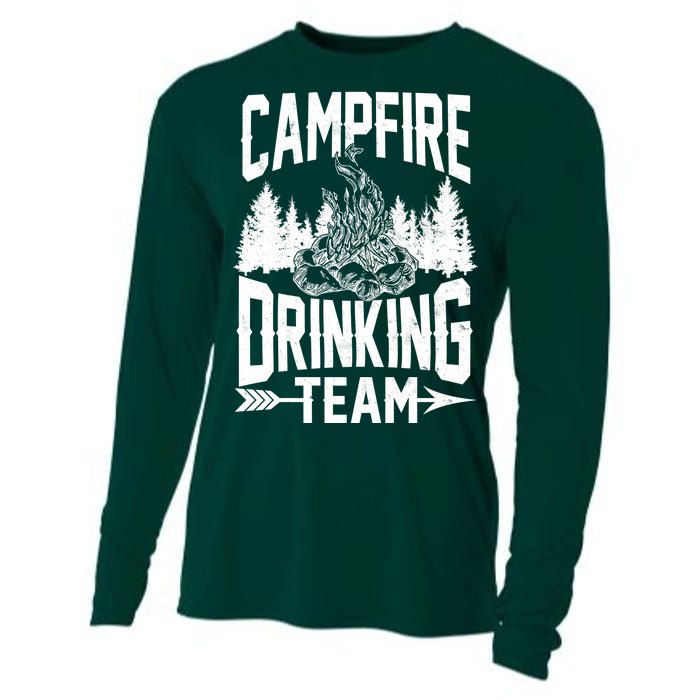 Campfire Drinking Team Cooling Performance Long Sleeve Crew