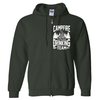 Campfire Drinking Team Full Zip Hoodie