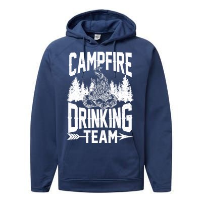 Campfire Drinking Team Performance Fleece Hoodie