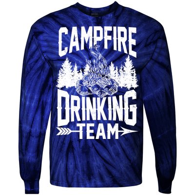 Campfire Drinking Team Tie-Dye Long Sleeve Shirt