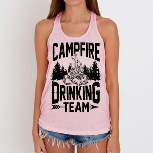 Campfire Drinking Team Women's Knotted Racerback Tank