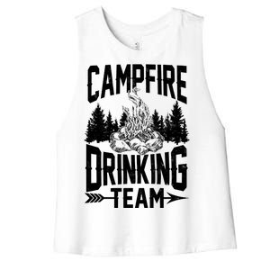 Campfire Drinking Team Women's Racerback Cropped Tank