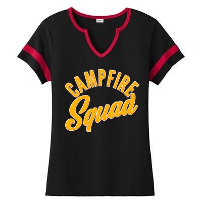 Campfire Squad Ladies Halftime Notch Neck Tee