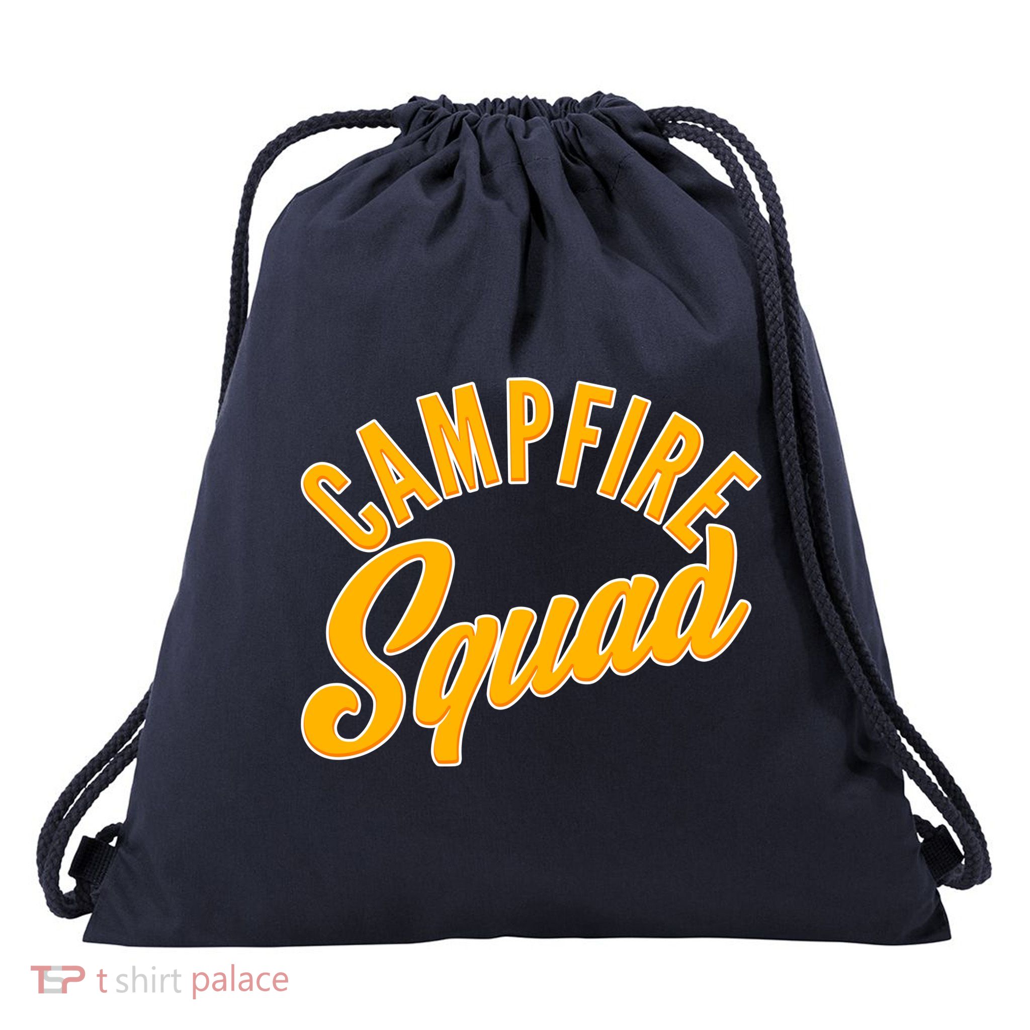Campfire Squad Drawstring Bag