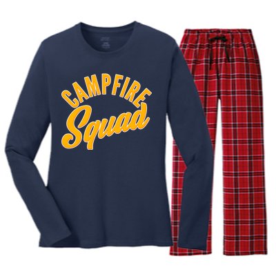 Campfire Squad Women's Long Sleeve Flannel Pajama Set 