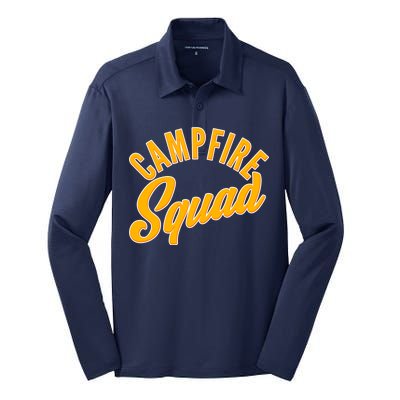 Campfire Squad Silk Touch Performance Long Sleeve Polo