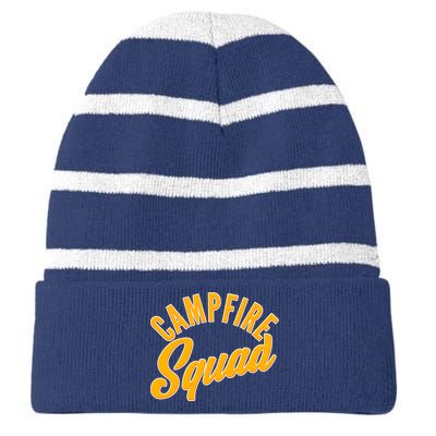 Campfire Squad Striped Beanie with Solid Band