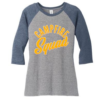 Campfire Squad Women's Tri-Blend 3/4-Sleeve Raglan Shirt