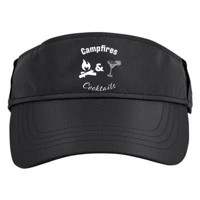 Campfires And Cocktails Adult Drive Performance Visor